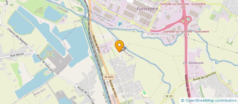 localisation de l'entreprise ECO SOLAIRE OCCITAN  SAINT-JORY