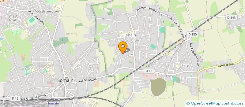 localisation de l'entreprise ECO-SOLAR à FENAIN