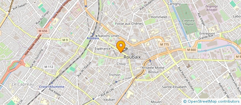 localisation de l'entreprise ECO.SOLUTION à ROUBAIX