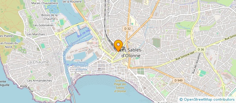 localisation de l'entreprise ECO-SPORT à LES SABLES D'OLONNE