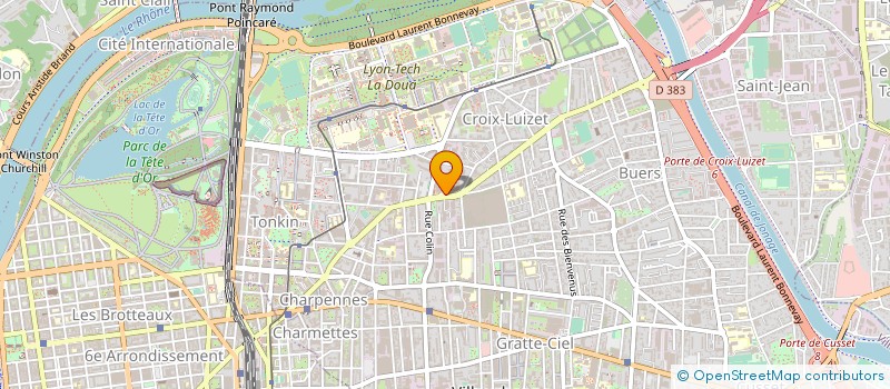 localisation de l'entreprise ECO START à VILLEURBANNE