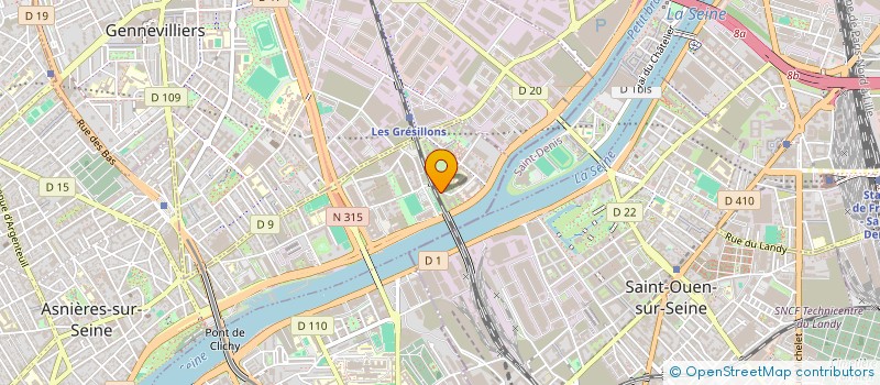 localisation de l'entreprise ECO-STEP à ASNIERES-SUR-SEINE