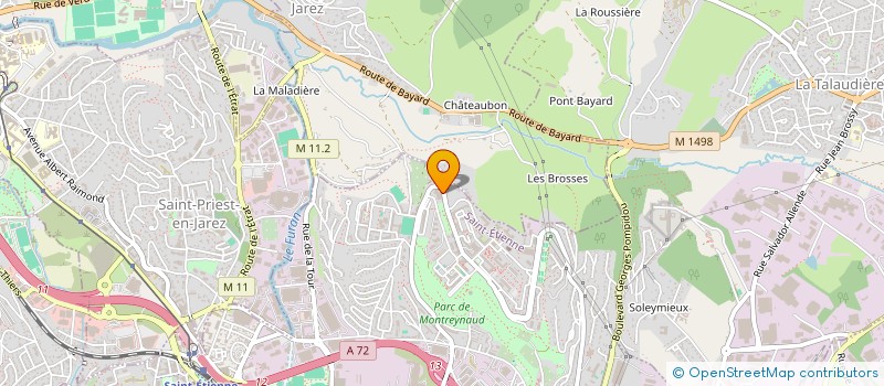localisation de l'entreprise ECO-STRATEGIE à SAINT-ETIENNE