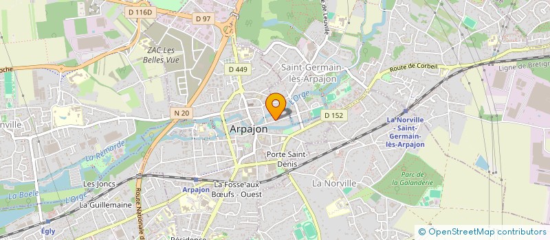 localisation de l'entreprise ECO SUPERPARK  ARPAJON