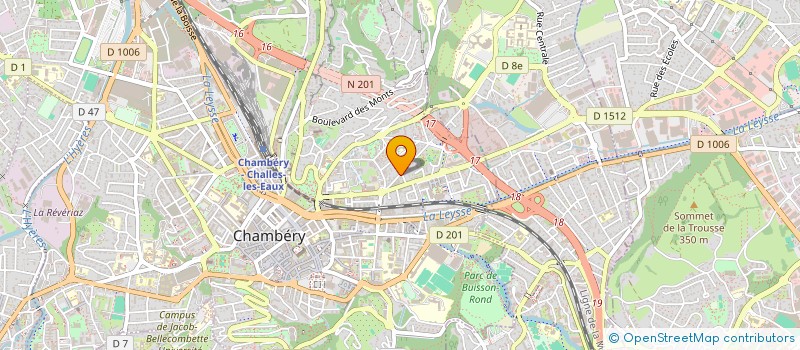 localisation de l'entreprise ECO SYSTEME ASSOCIATION ESA  CHAMBERY