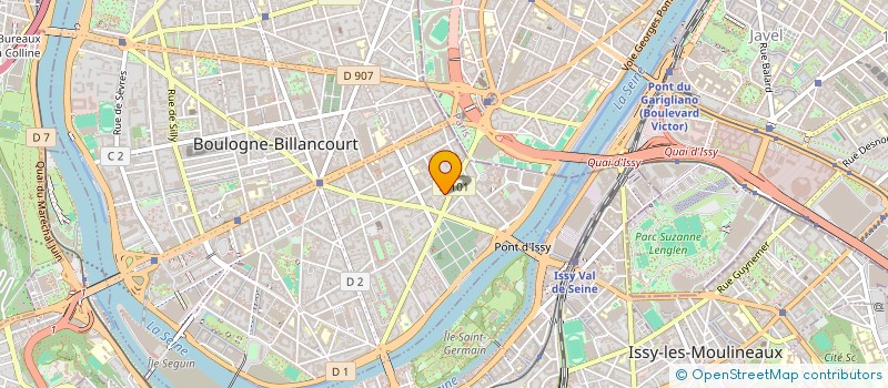 localisation de l'entreprise ECO-TAXE à BOULOGNE-BILLANCOURT