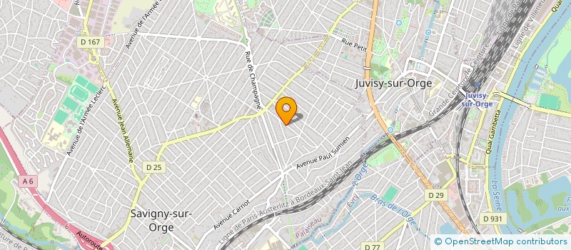 localisation de l'entreprise ECO TAXIS IDF à SAVIGNY-SUR-ORGE