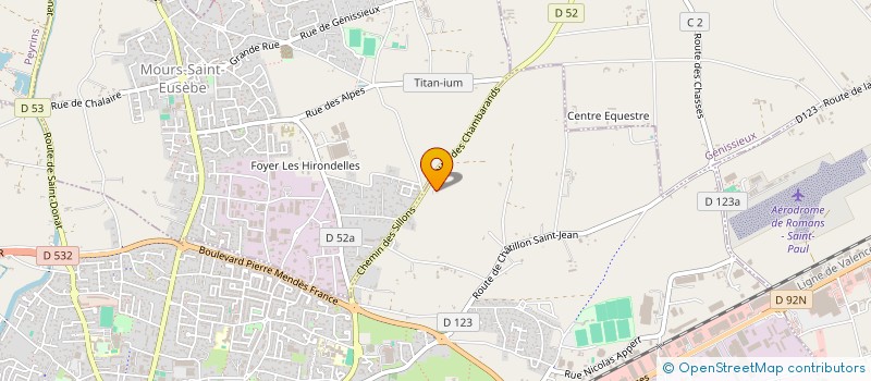 localisation de l'entreprise ECO TEAM  ROMANS-SUR-ISERE