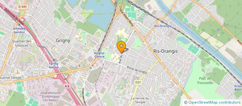 localisation de l'entreprise ECO TECH  RIS-ORANGIS