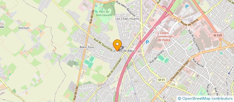 localisation de l'entreprise ECO TECH ISOLATION à RONCQ