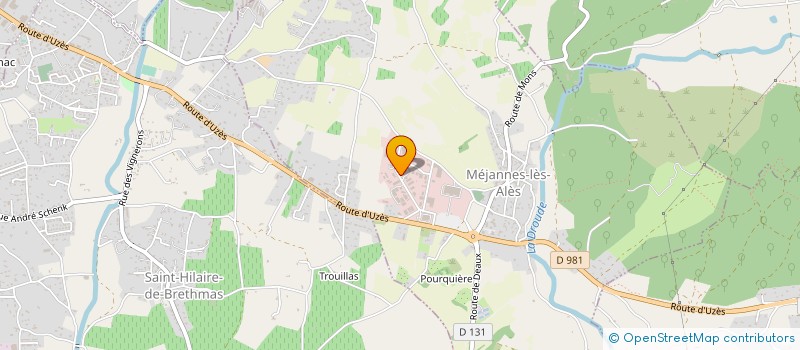 localisation de l'entreprise ECO-TERRA à MEJANNES-LES-ALES