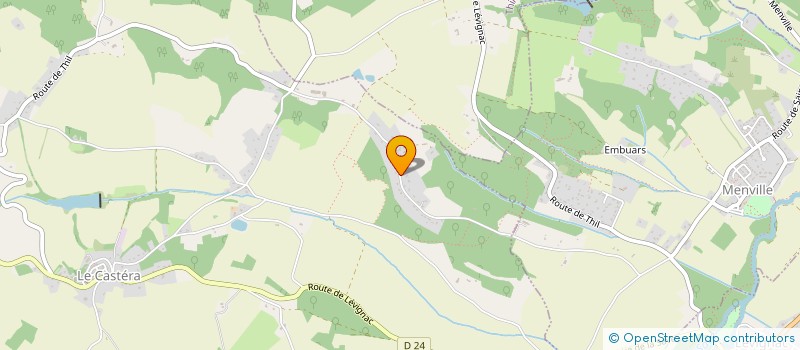 localisation de l'entreprise ECO TERRE HABITAT CONSEIL  LE CASTERA