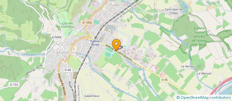 localisation de l'entreprise ECO-TERRES à TULLINS