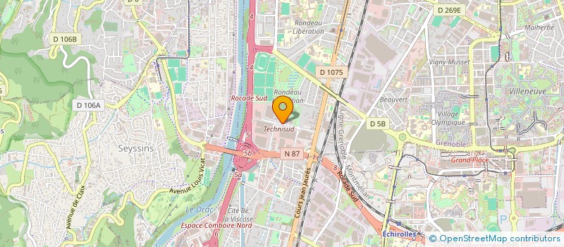 localisation de l'entreprise ECO TESL à GRENOBLE