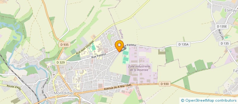 localisation de l'entreprise ECO-THERMIE  MONTDIDIER