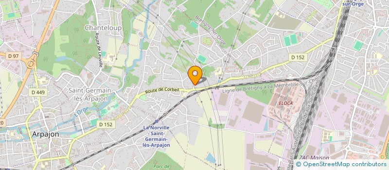 localisation de l'entreprise ECO TOIT RENOV à SAINT-GERMAIN-LES-ARPAJON