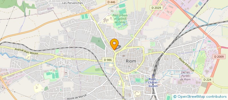 localisation de l'entreprise ECO TRANSITION  RIOM