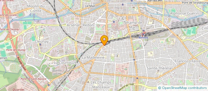 localisation de l'entreprise ECO-TRANSPORT à RENNES