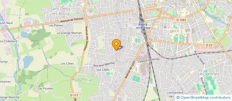 localisation de l'entreprise ECO TRAVAUX 01  SAINT-DENIS-LES-BOURG