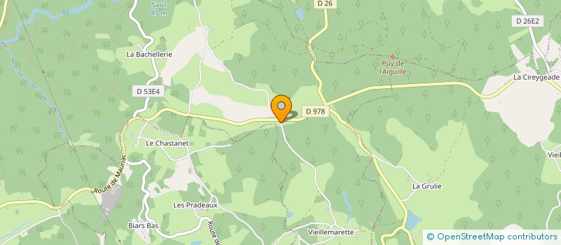 localisation de l'entreprise ECO. TRAVAUX à GIMEL-LES-CASCADES