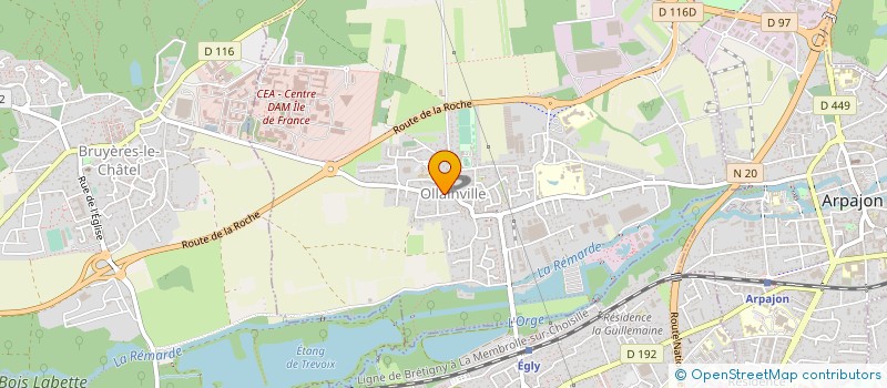 localisation de l'entreprise ECO TRAVAUX IDF à OLLAINVILLE