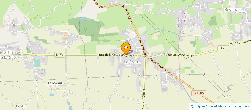 localisation de l'entreprise ECO-TRI INTERNATIONAL à LA COTE-SAINT-ANDRE