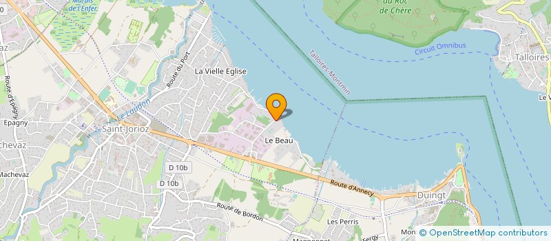 localisation de l'entreprise ECO-TRIPORTEUR à SAINT-JORIOZ