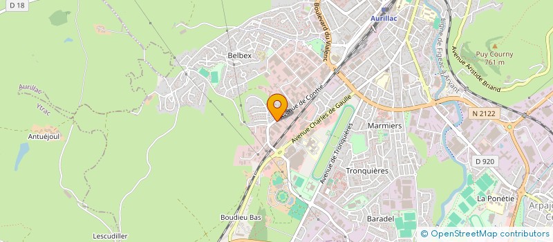 localisation de l'entreprise ECO TROC à AURILLAC