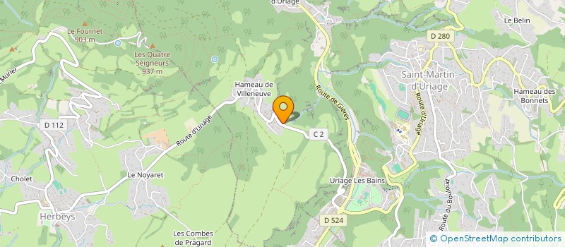 localisation de l'entreprise ECO'TROTT  SAINT-MARTIN-D'URIAGE