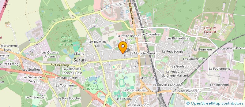localisation de l'entreprise ECO TROUP'O à SARAN