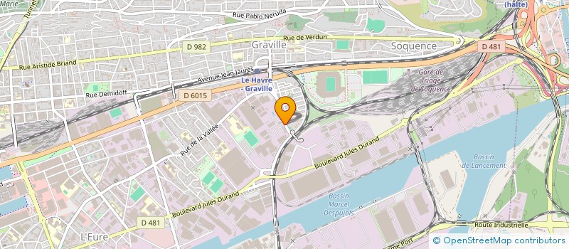 localisation de l'entreprise ECO TRUCK à LE HAVRE