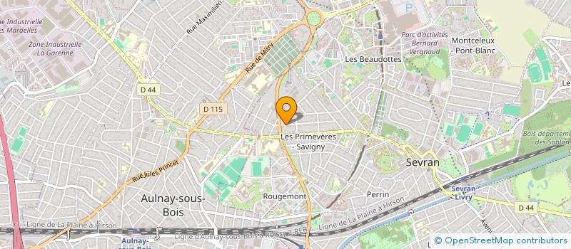 localisation de l'entreprise ECO TTR à SEVRAN