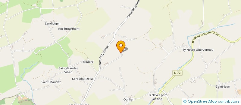 localisation de l'entreprise ECO TY BREIZH  EDERN