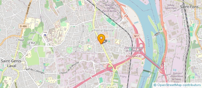 localisation de l'entreprise ECO UNIVERS  OULLINS-PIERRE-BENITE