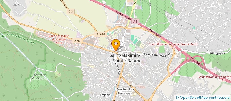 localisation de l'entreprise ECO VAPE à SAINT-MAXIMIN-LA-SAINTE-BAUME