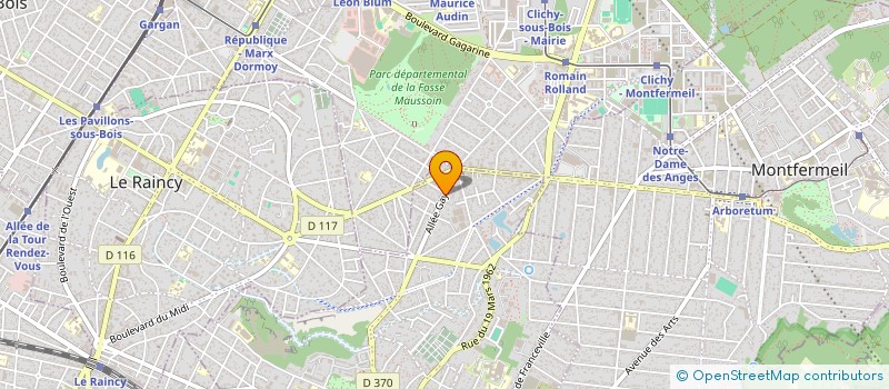 localisation de l'entreprise ECO VERT à GAGNY