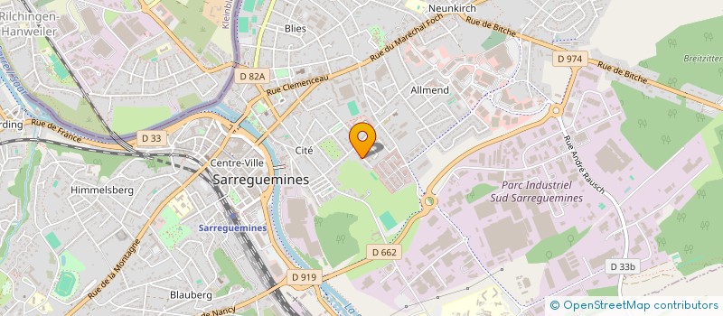 localisation de l'entreprise ECO VERT EUROPE à SARREGUEMINES
