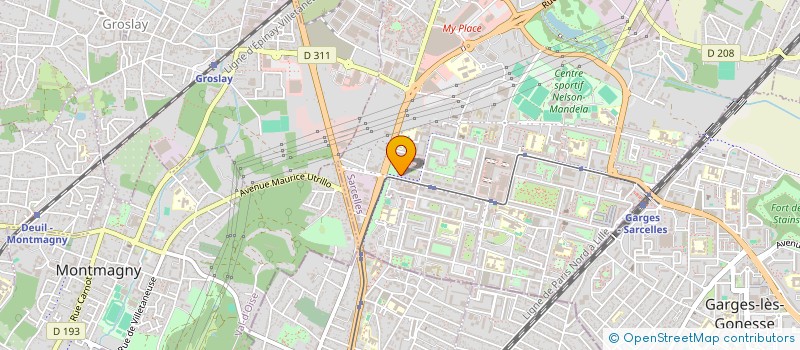 localisation de l'entreprise ECO VIE à SARCELLES