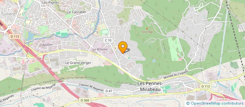 localisation de l'entreprise ECO-VTC PROVENCE à LES PENNES-MIRABEAU