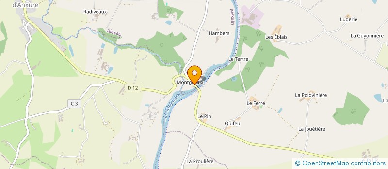 localisation de l'entreprise ECO-WEB  ALEXAIN