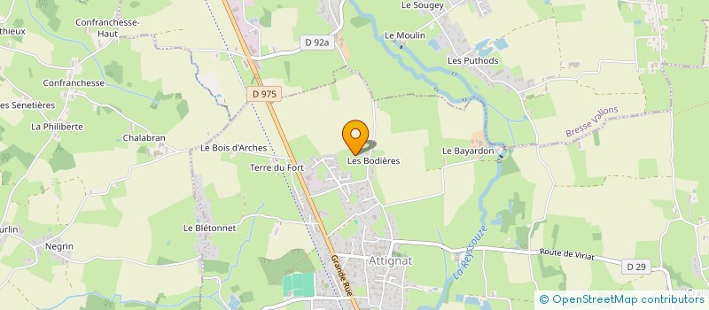 localisation de l'entreprise ECO2  ATTIGNAT