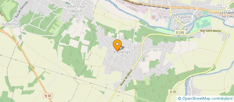 localisation de l'entreprise ECO2 HABITAT  VOULANGIS