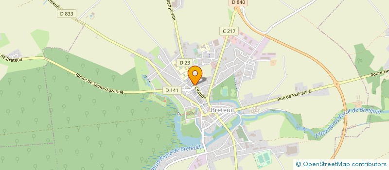 localisation de l'entreprise ECO2BAIE  BALINES