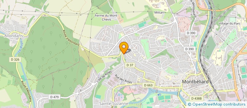 localisation de l'entreprise ECO6TEM#25 à MONTBELIARD