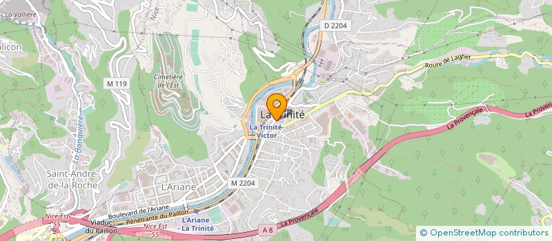 localisation de l'entreprise ECOA à LA TRINITE