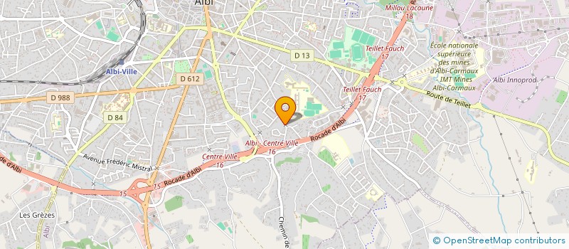 localisation de l'entreprise ECOALTECH à ALBI