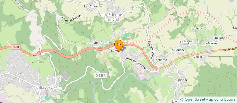 localisation de l'entreprise ECOALTIPLANS  SAINT-PIERRE-EYNAC