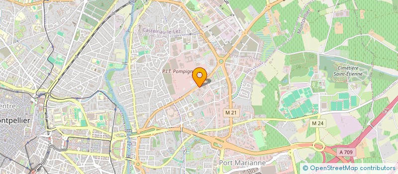 localisation de l'entreprise ECOAPEX INVEST 2 à MONTPELLIER