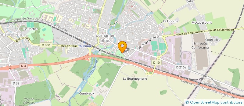 localisation de l'entreprise ECOASSURANCE à TOURNAN-EN-BRIE