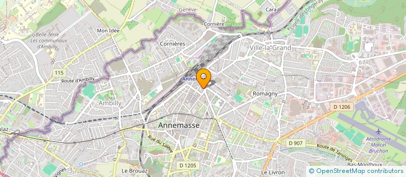 localisation de l'entreprise ECOBAIE à ANNEMASSE
